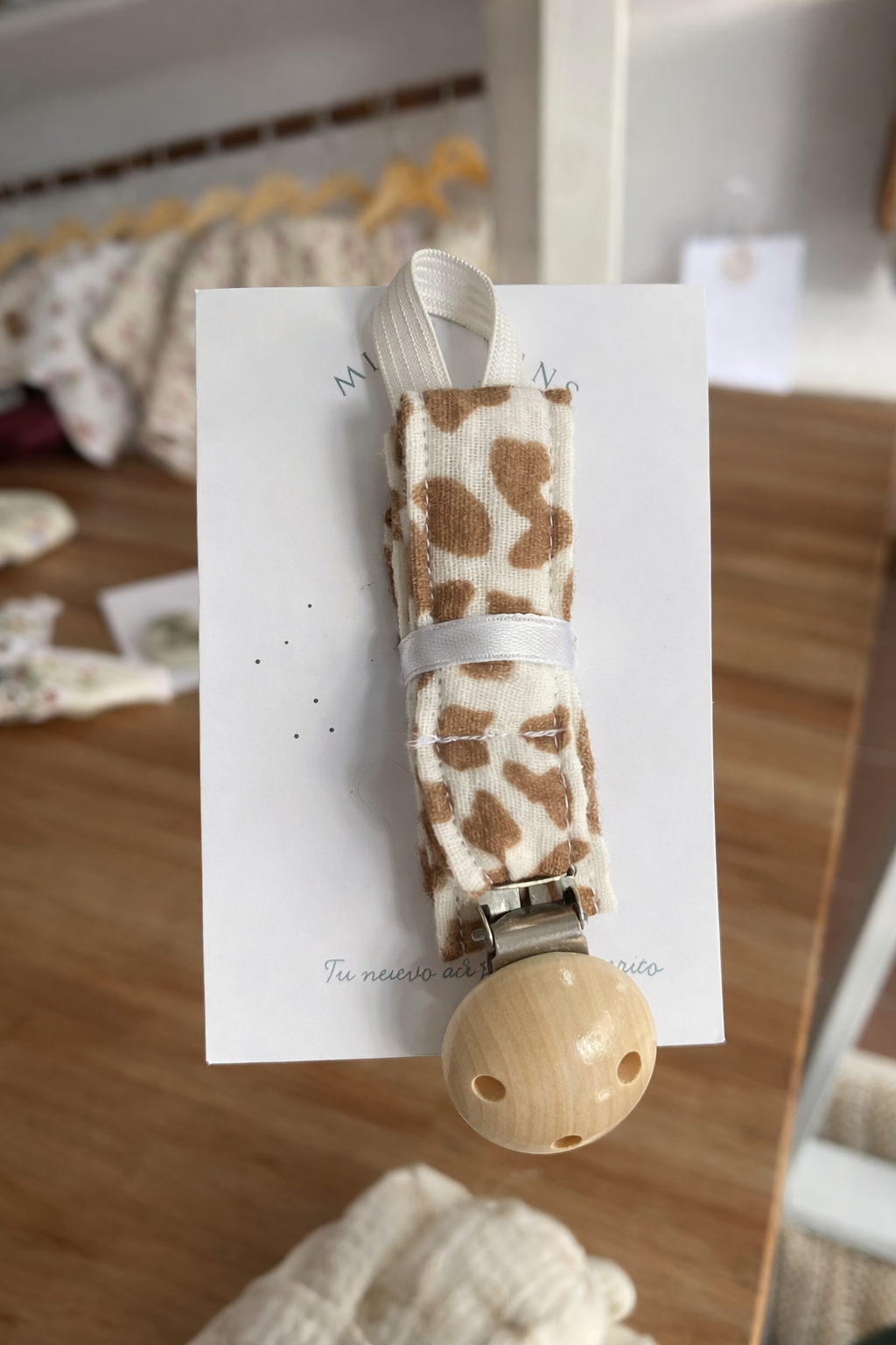 Porta Chupete Madera